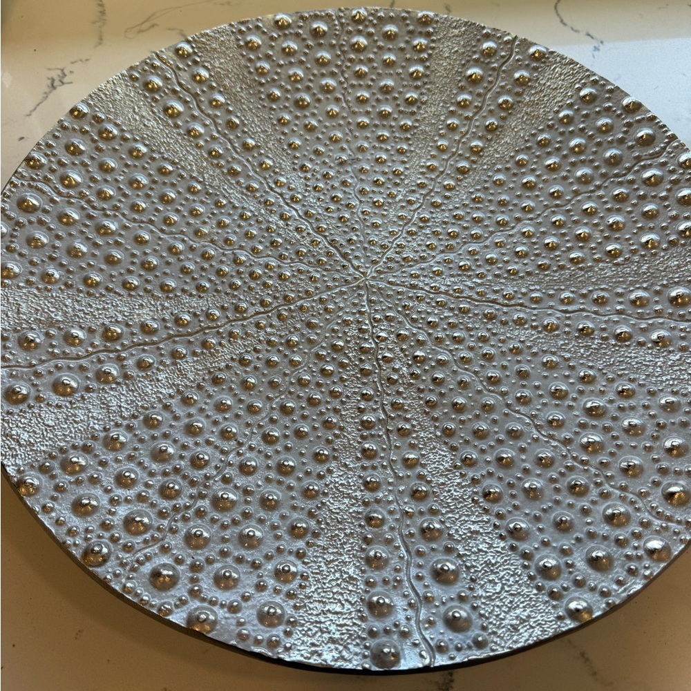 Michael Aram Ocean Reef Silver Textured Plate